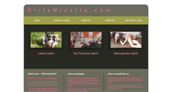Desktop Screenshot of girlswrestle.com